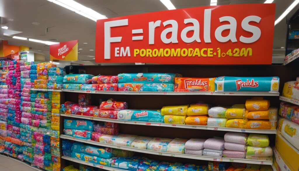 promoção de fraldas