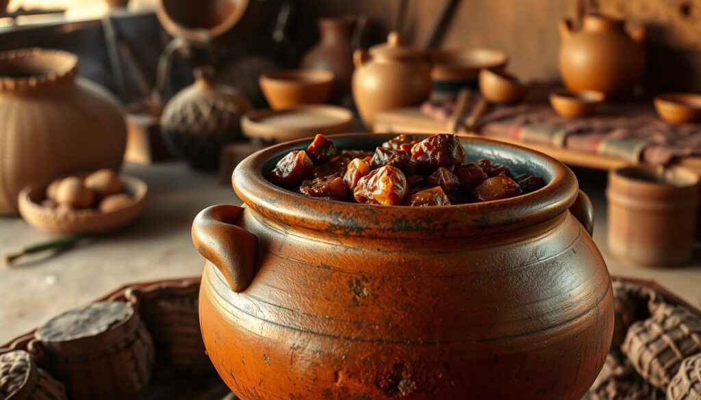 cozimento em panela de barro africana