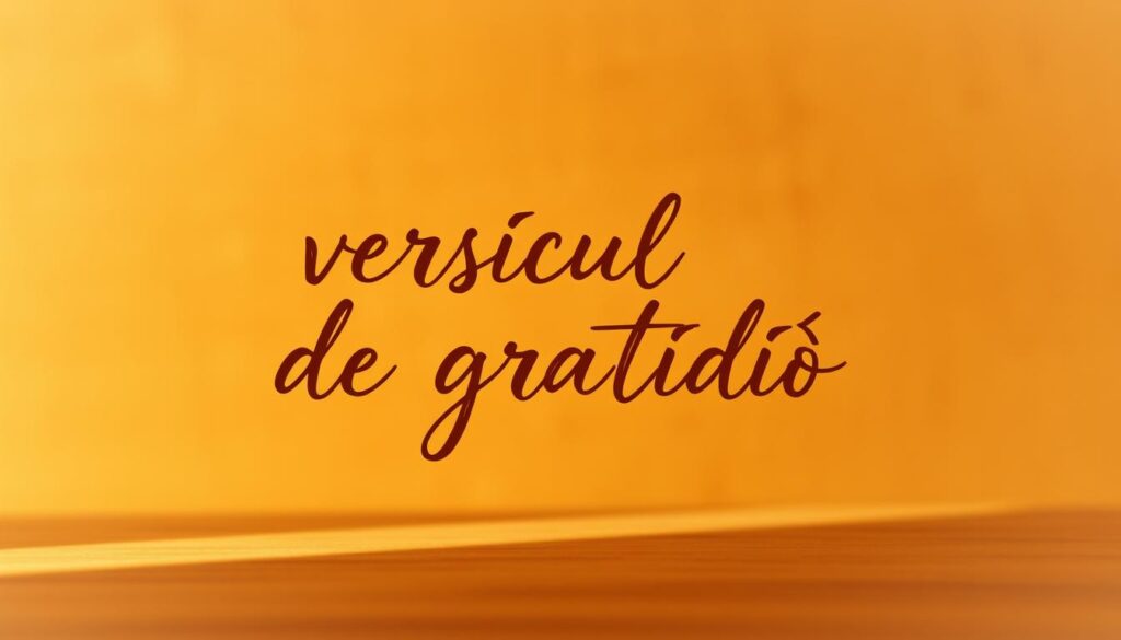 versículo de gratidão
