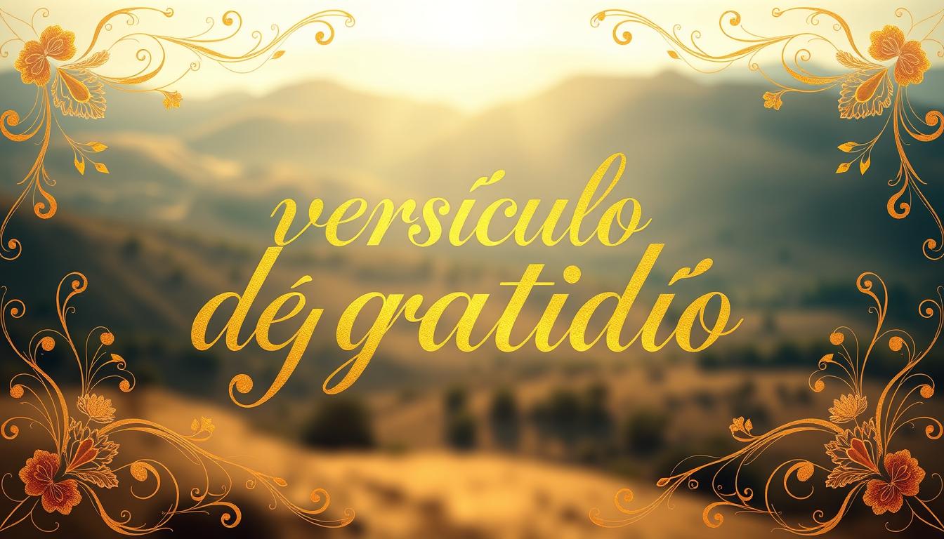versiculo de gratidão