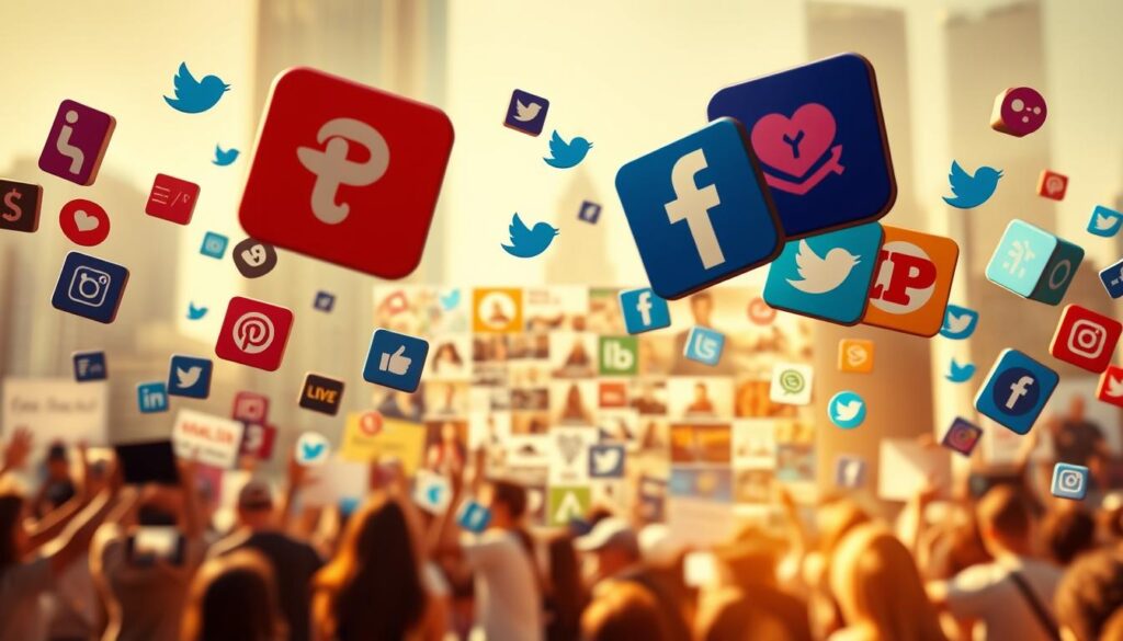 redes sociais promovendo causas sociais