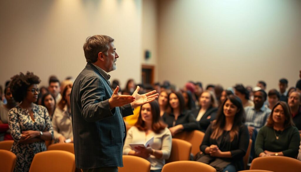 Conexão com a audiência durante pregação