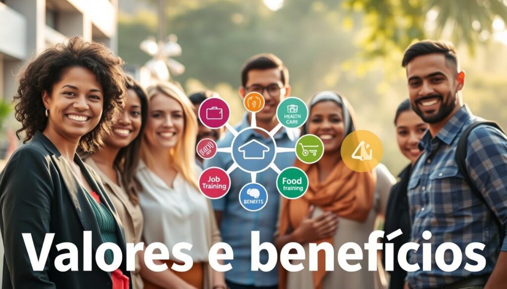 valores e benefícios